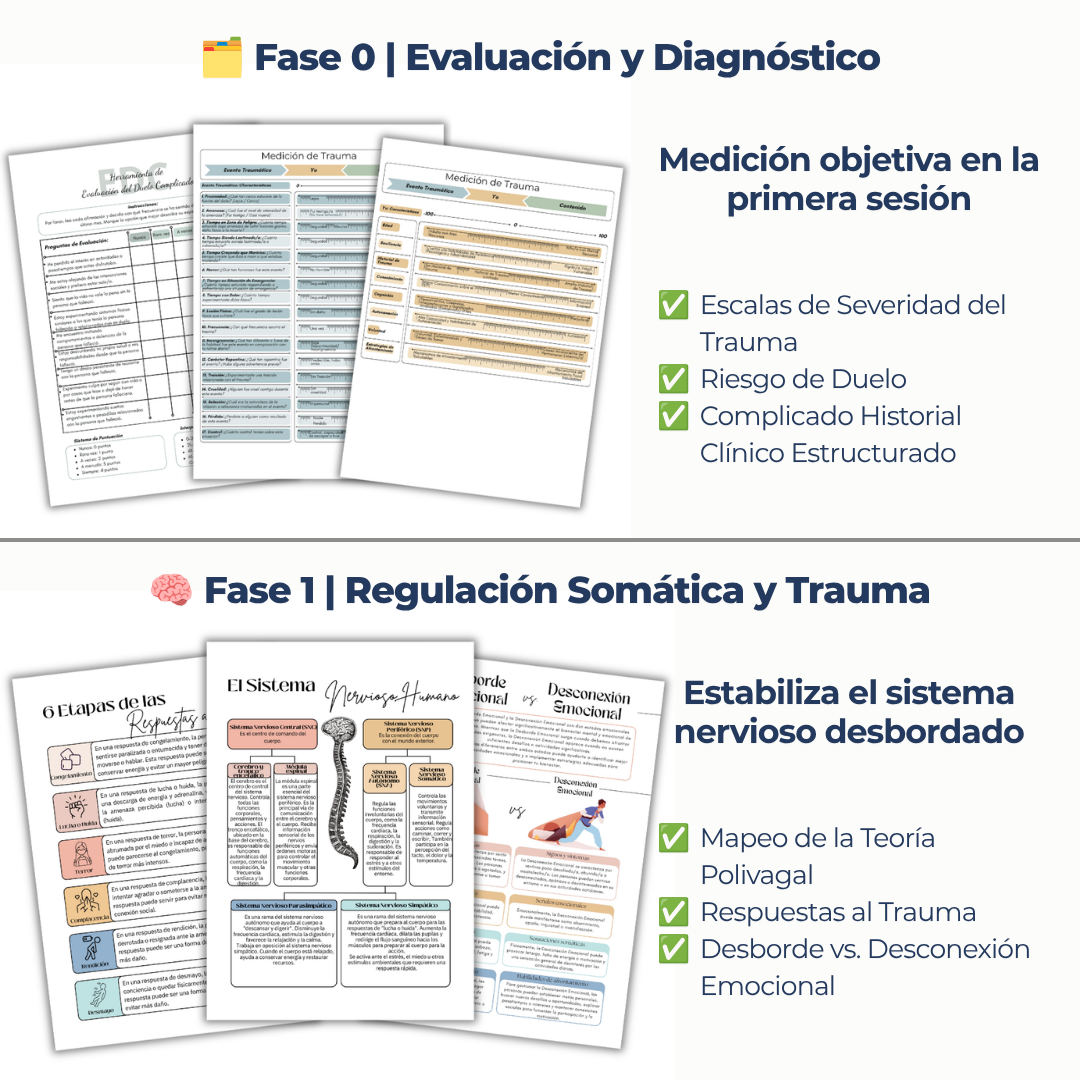 Sistema Sanar (8 Fases Clínicas +470 páginas listas para imprimir) + Bonos de Regalo